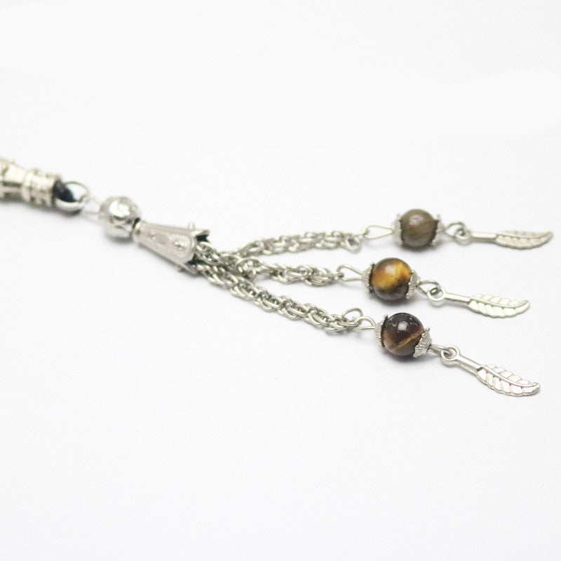 Tiger eye stone rosary bracelet
