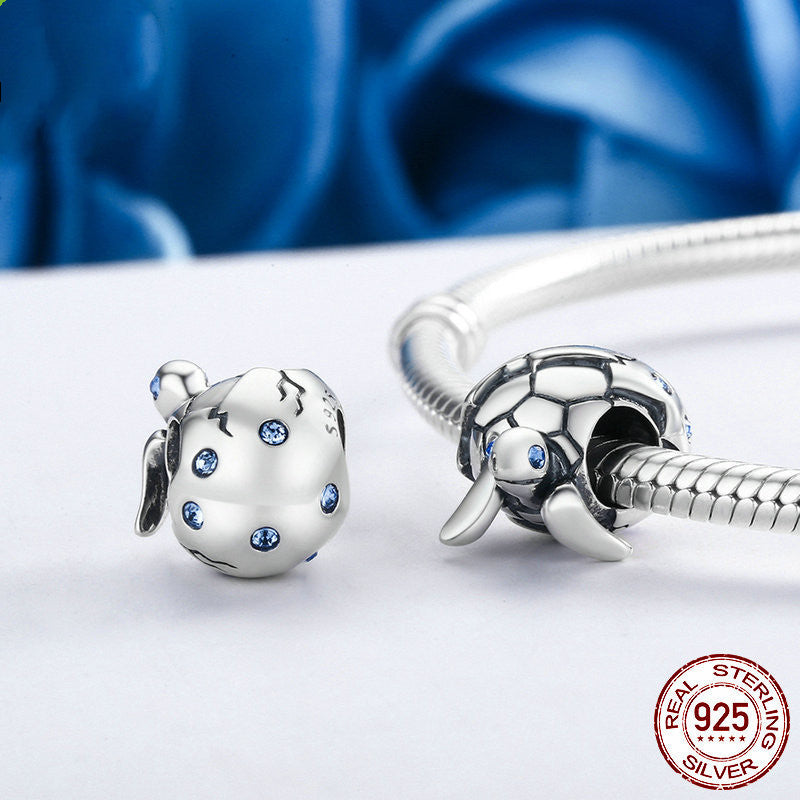 Sterling silver turtle beads
