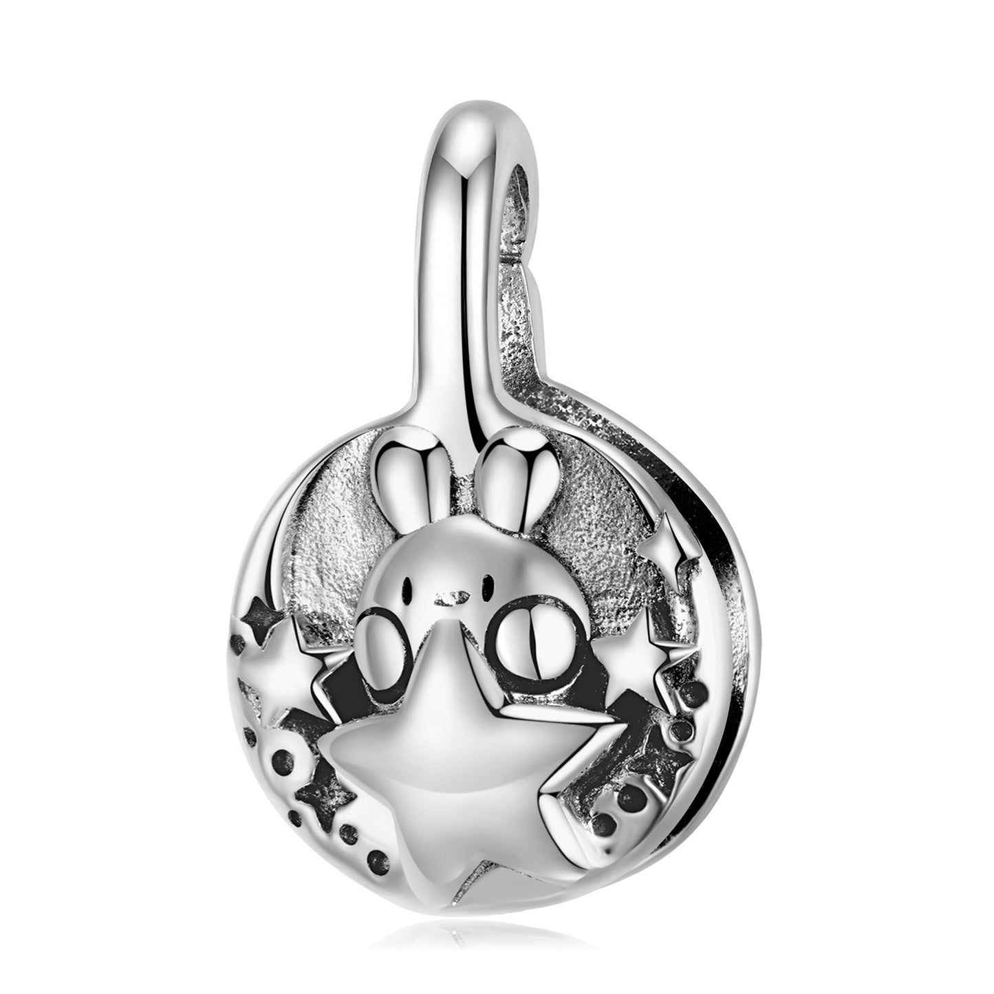 S925 Sterling Silver Button Head Plain Silver Niche Diy Bracelet With Basic Lock Lock Silver Accessories