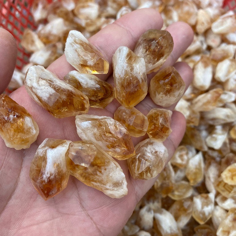 Random Rough Natural Citrine Point Quartz Crystal
