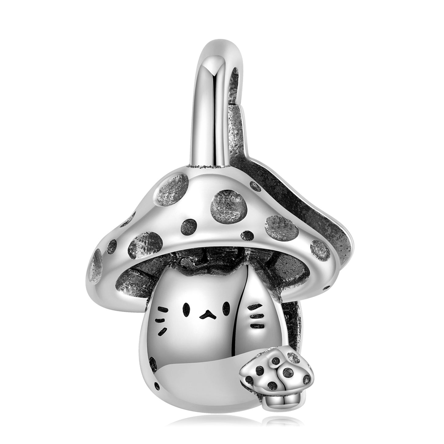 S925 Sterling Silver Button Head Plain Silver Niche Diy Bracelet With Basic Lock Lock Silver Accessories