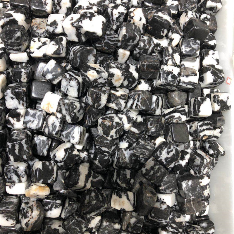 Flowerpot Natural Zebra Stone Crystal Block