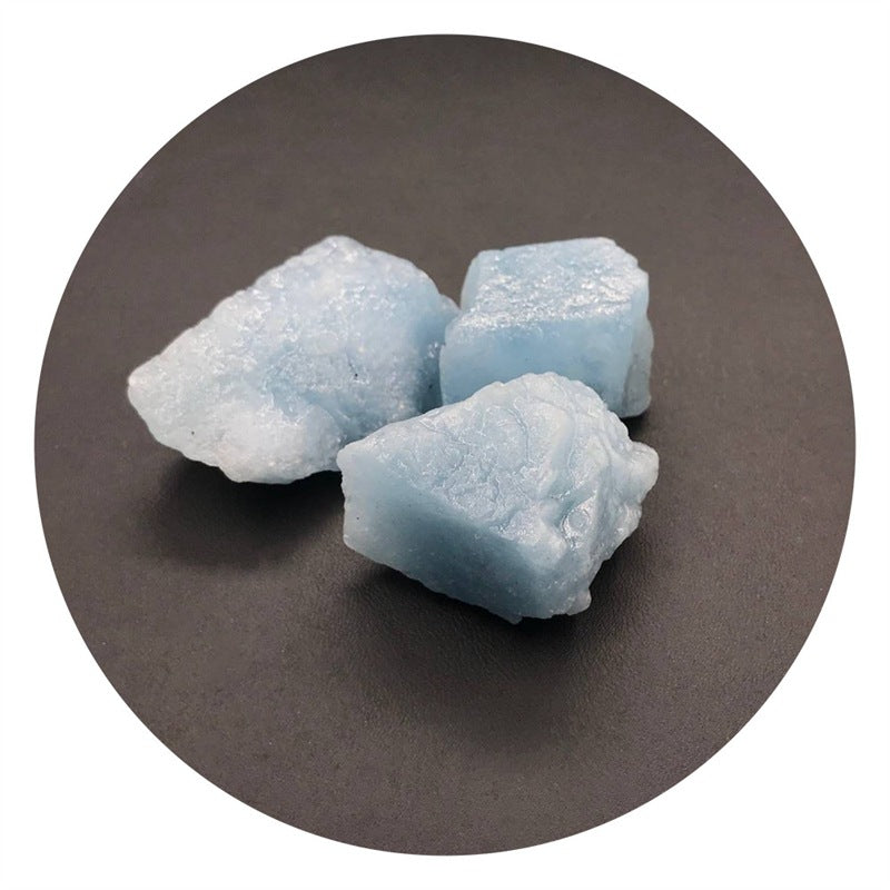 Natural Aquamarine Rough Stone Large Particle Ornaments