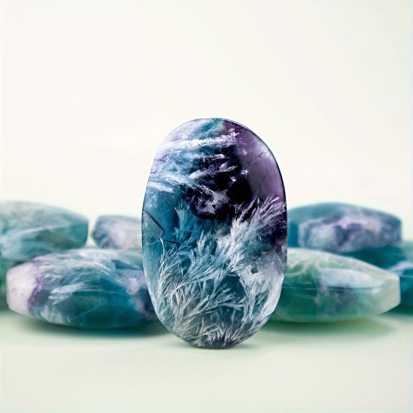 Natural Crystal Raw Stone Hot Compress Stone Play Piece