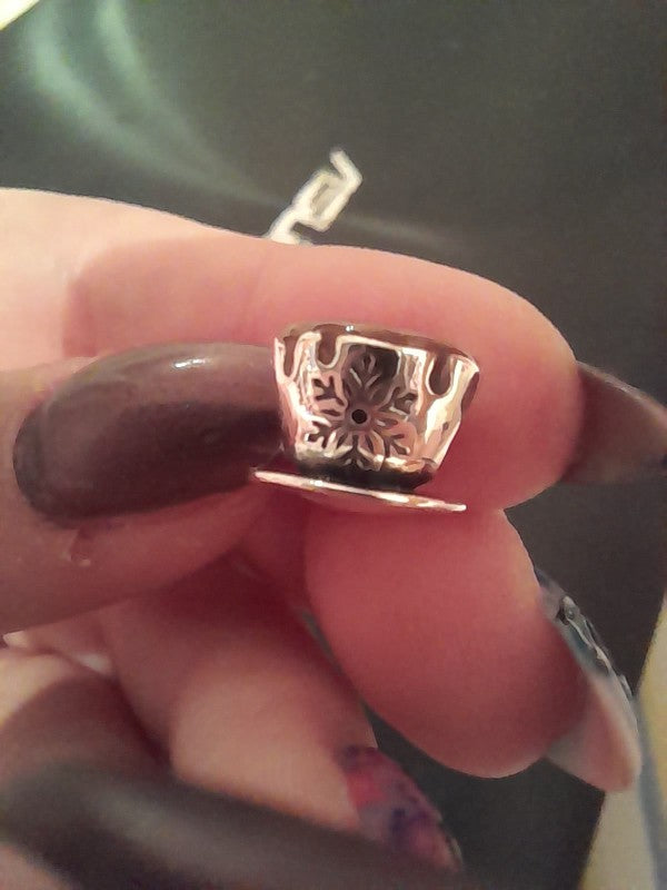 Silver Snowflake Fairy Pendant 925 Sterling Silver