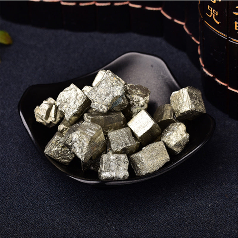 Natural Pyrite Rough Chalcopyrite Gravel Teaching Specimen Stone Rough Ornaments Mineral Crystal Strange Stone