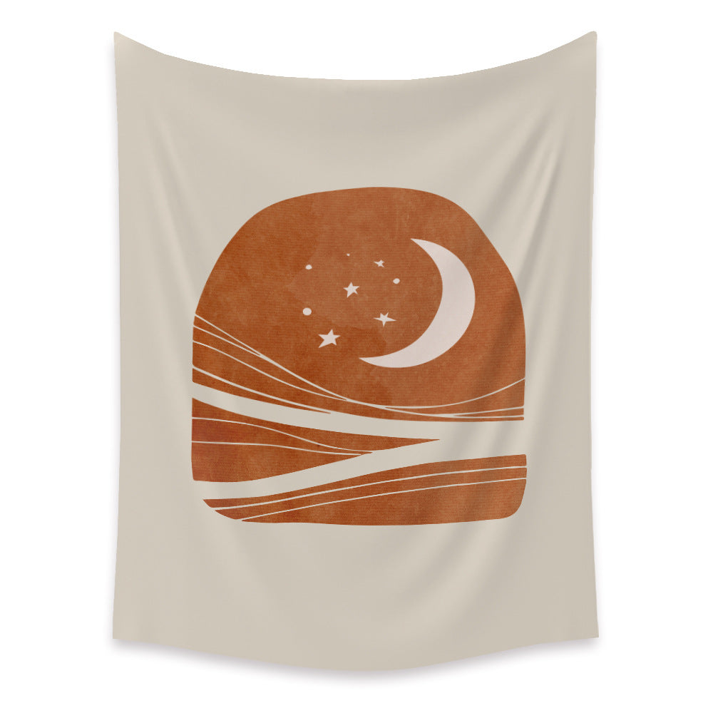 Tapestry Ins Background Cloth Hanging Cloth Sun Moon Tapestry Bohemian Tapestry Tapestry Sun And Moon Tapestry