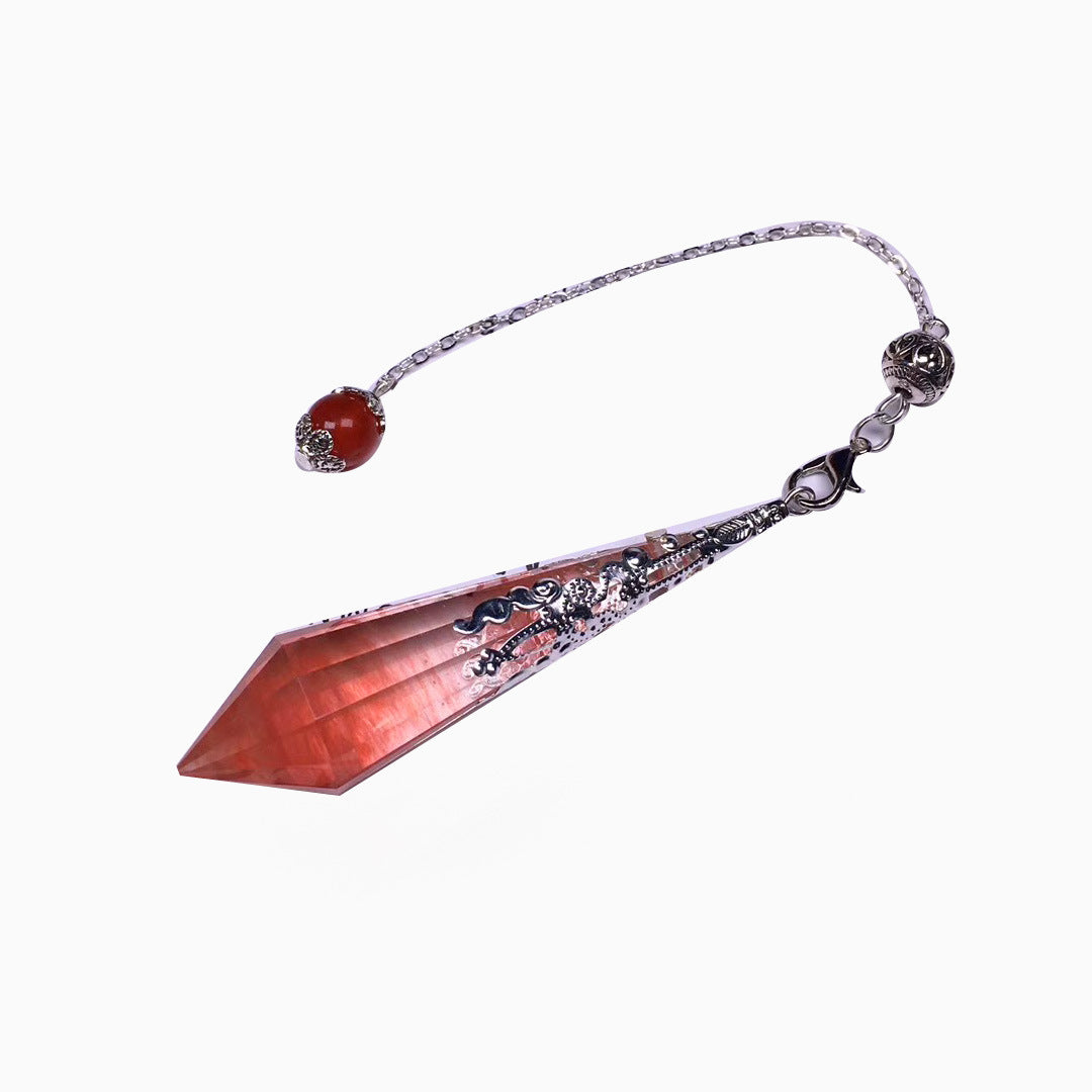 Power Stone Natural Crystal 12-faceted Polyhedron Pendulum Pendant Jewelry Pendulum Pendulum Pendulum