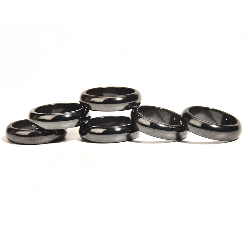 Fashion Curved Hematite Magnetic Ring