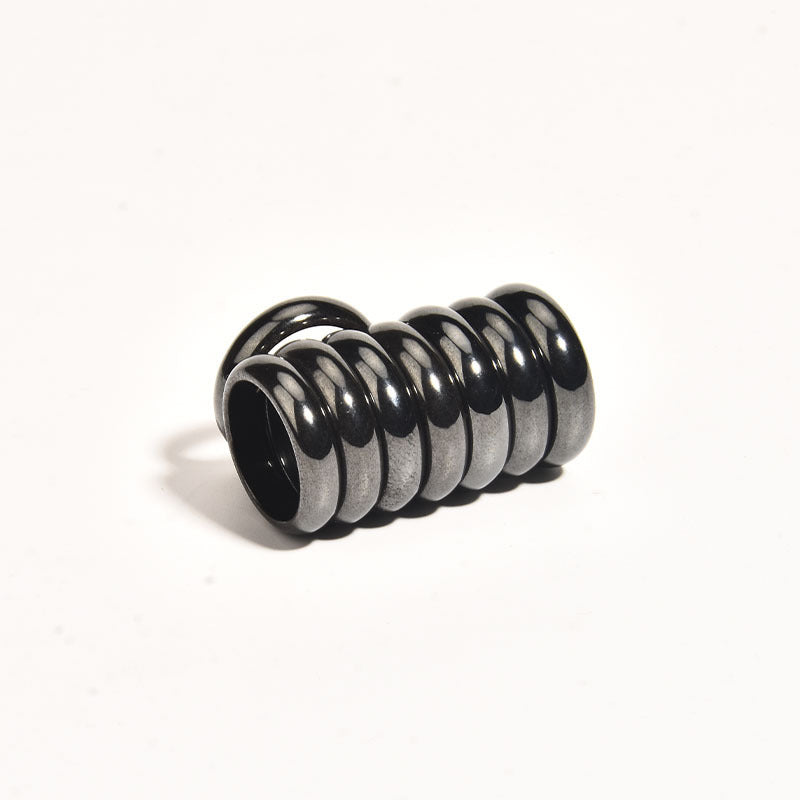 Fashion Curved Hematite Magnetic Ring