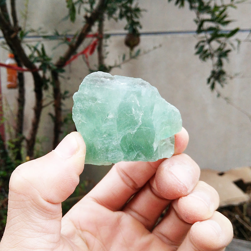 Natural Brazilian Green Fluorite Mineral Crystal Popular Science Natural Crystal Stone