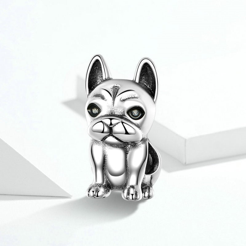 Dog sterling silver pendant