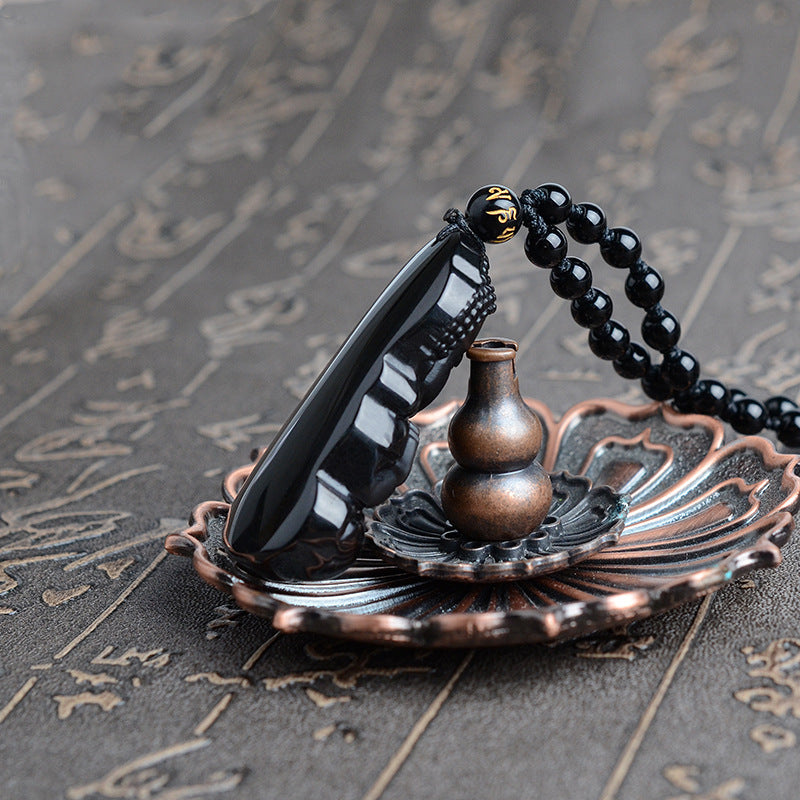 Natural Obsidian Pendant