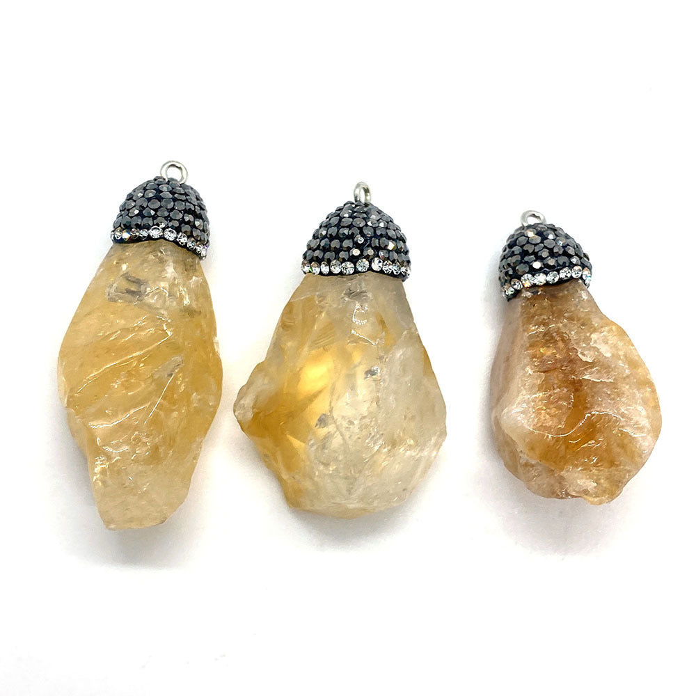 Natural Stone Crystal Pendant Irregular