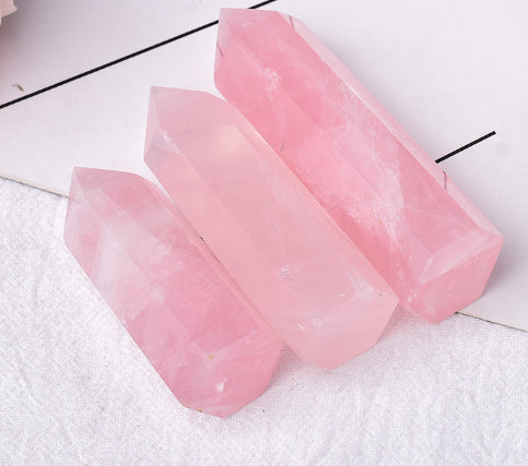 Donghai Natural Crystal Hexagonal Single Pointed Column Various Materials Crystal Column