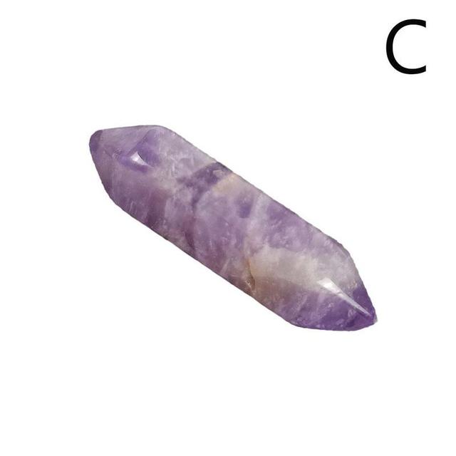 1pc White Clear Quartz Crystal Stones Wand Point Tower