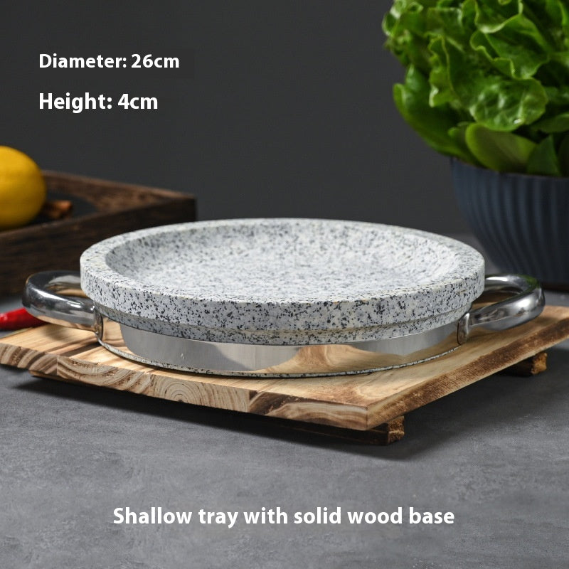 Natural Noodle Stone Pot Stone Bowl Tray