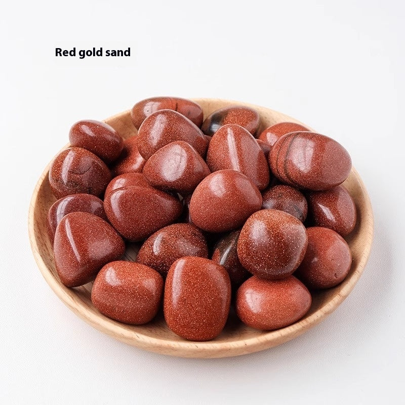 Natural Crystal Color Rolling Stone Rough Stone Polished Large Particle Degaussing Crystal Crafts
