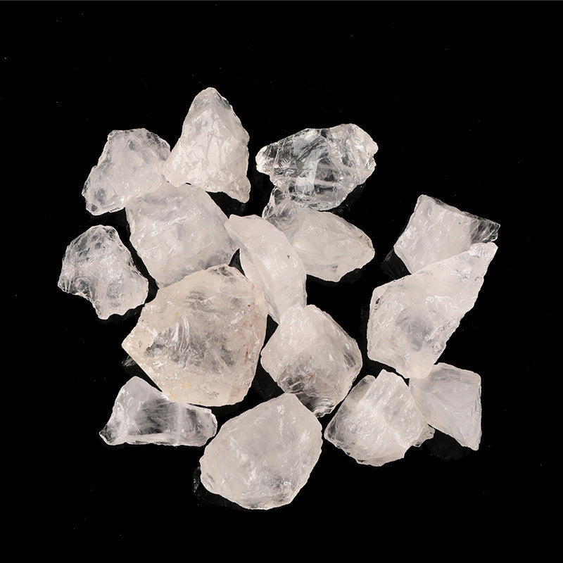 Natural Smoke White Crystal Rough Stone Aromatherapy Stone