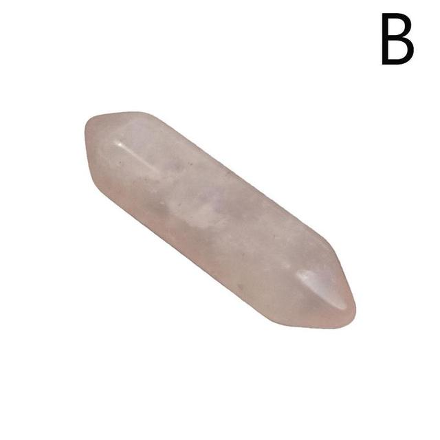 1pc White Clear Quartz Crystal Stones Wand Point Tower