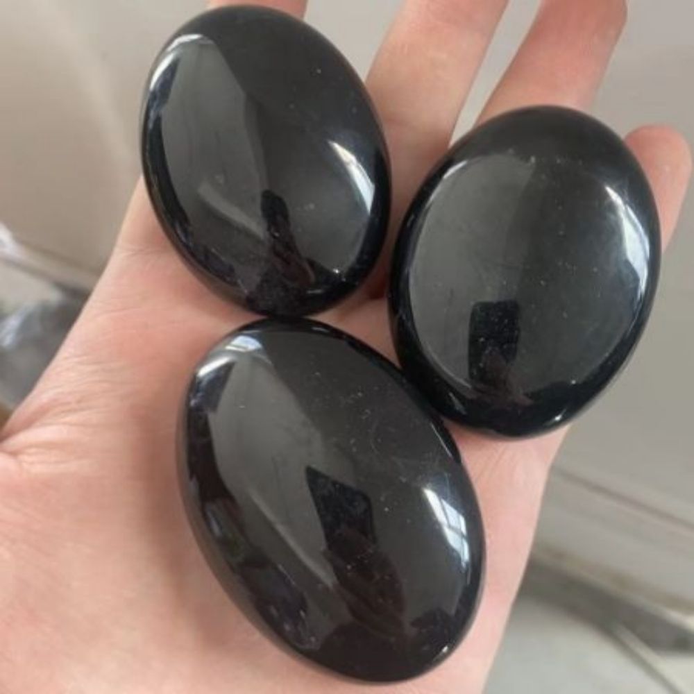 Natural Crystal Raw Stone Hot Compress Stone Play Piece