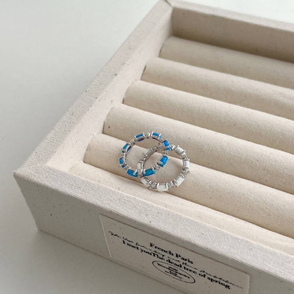 S925 Sterling Silver Opal Ring For Women