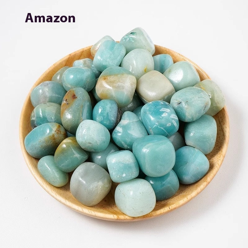 Natural Crystal Color Rolling Stone Rough Stone Polished Large Particle Degaussing Crystal Crafts
