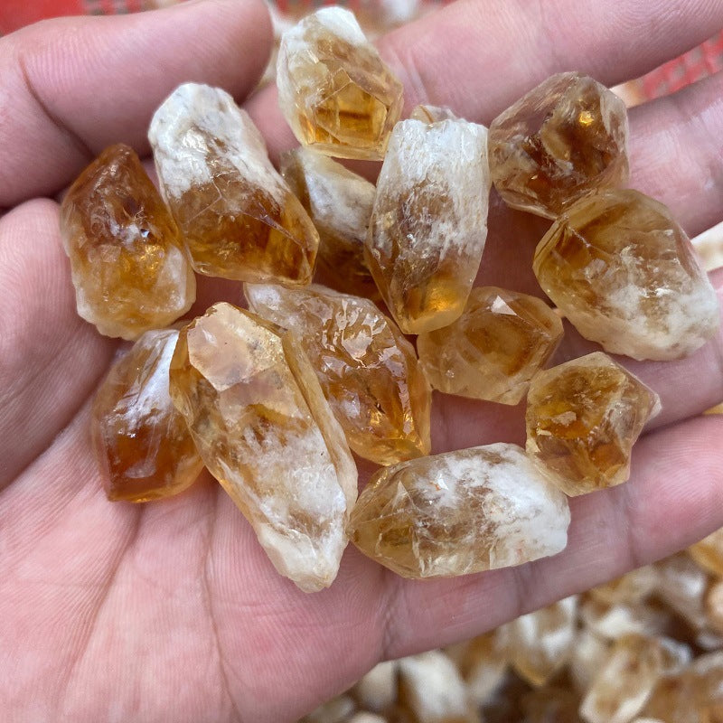 Random Rough Natural Citrine Point Quartz Crystal