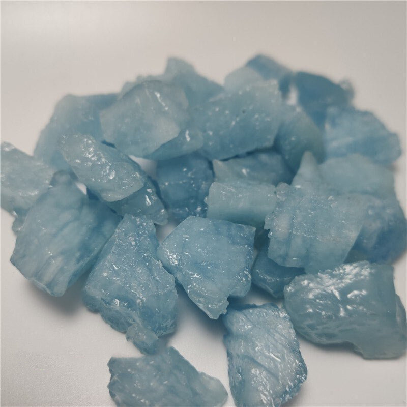 8-30mm Natural Aquamarine Quartz Beryl Gemstone Crystal Ston