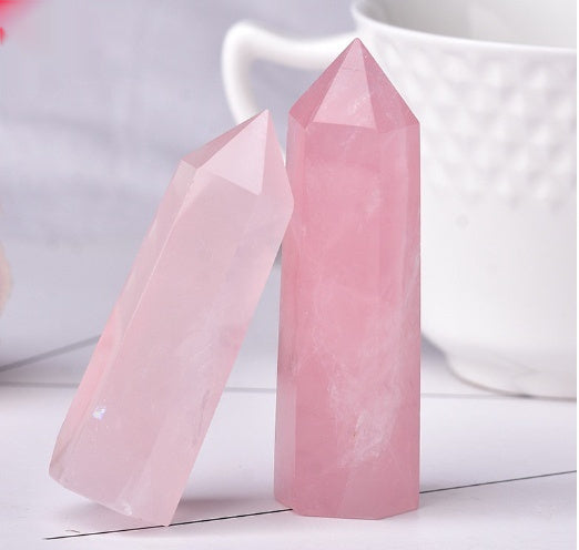 Donghai Natural Crystal Hexagonal Single Pointed Column Various Materials Crystal Column