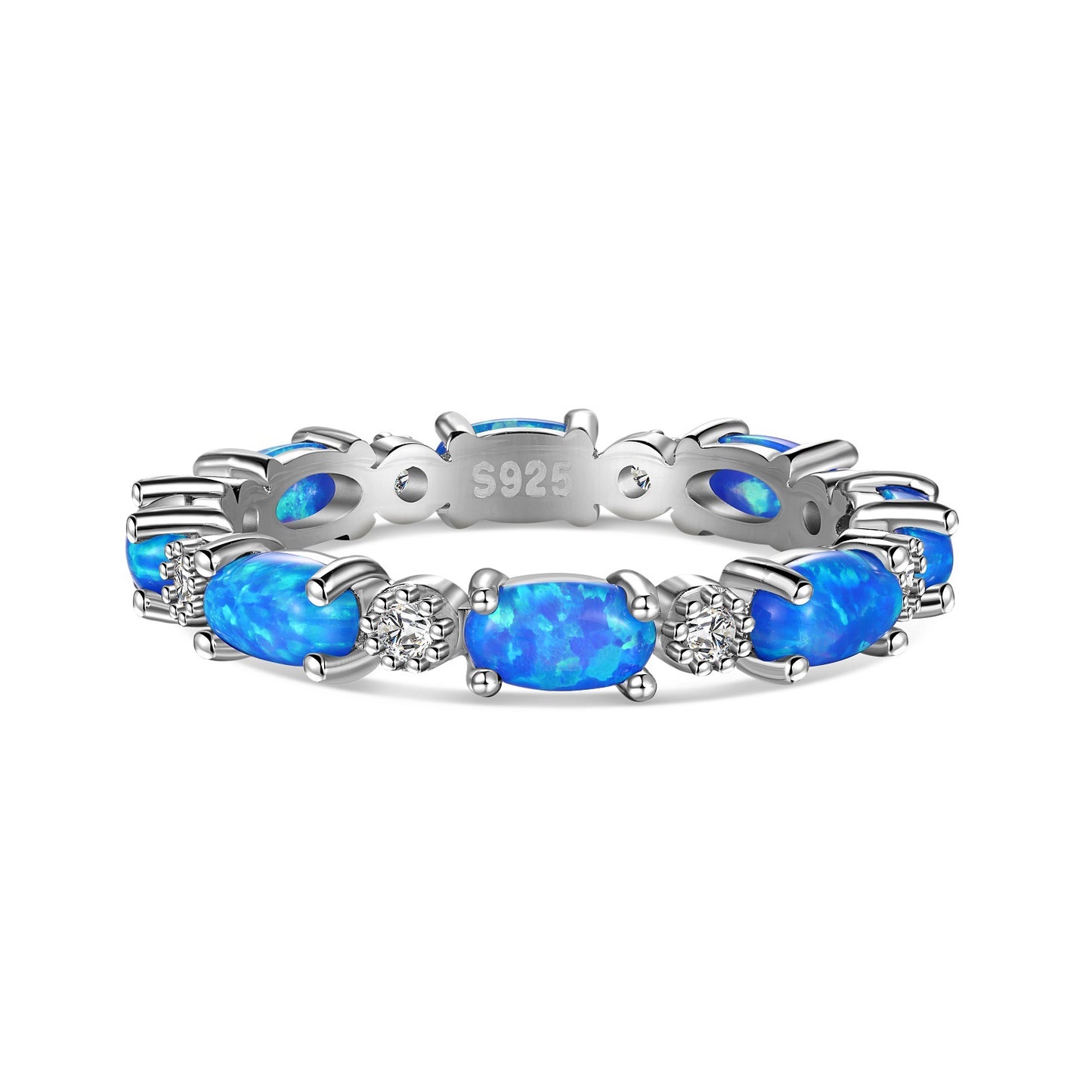 S925 Sterling Silver Opal Ring For Women