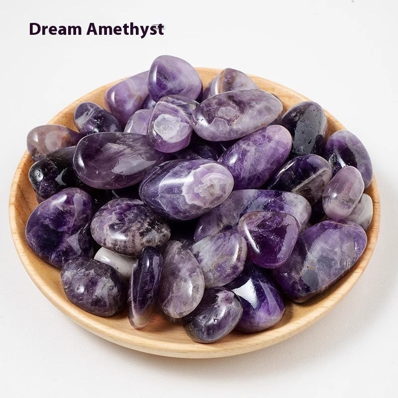 Natural Crystal Color Rolling Stone Rough Stone Polished Large Particle Degaussing Crystal Crafts