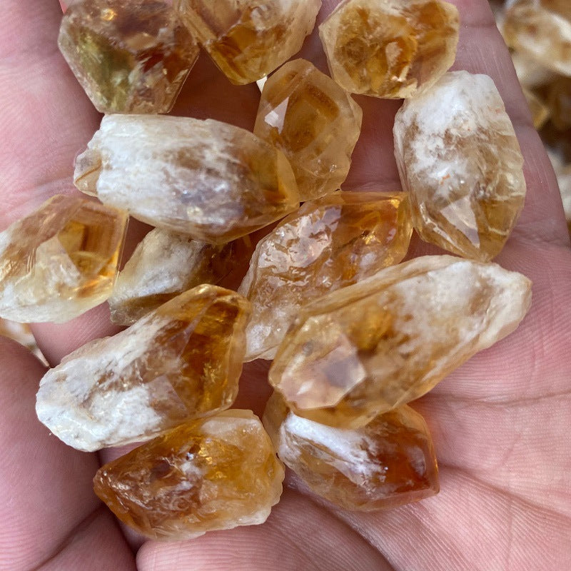 Random Rough Natural Citrine Point Quartz Crystal