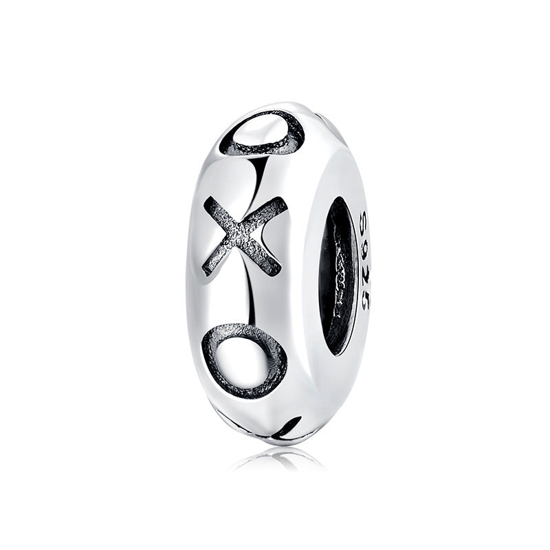 Sterling Silver Spacer S925 Sterling Silver Beads Women's Bracelet Positioning Diy Accessories
