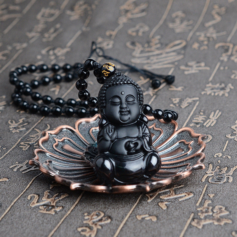 Natural Obsidian Pendant