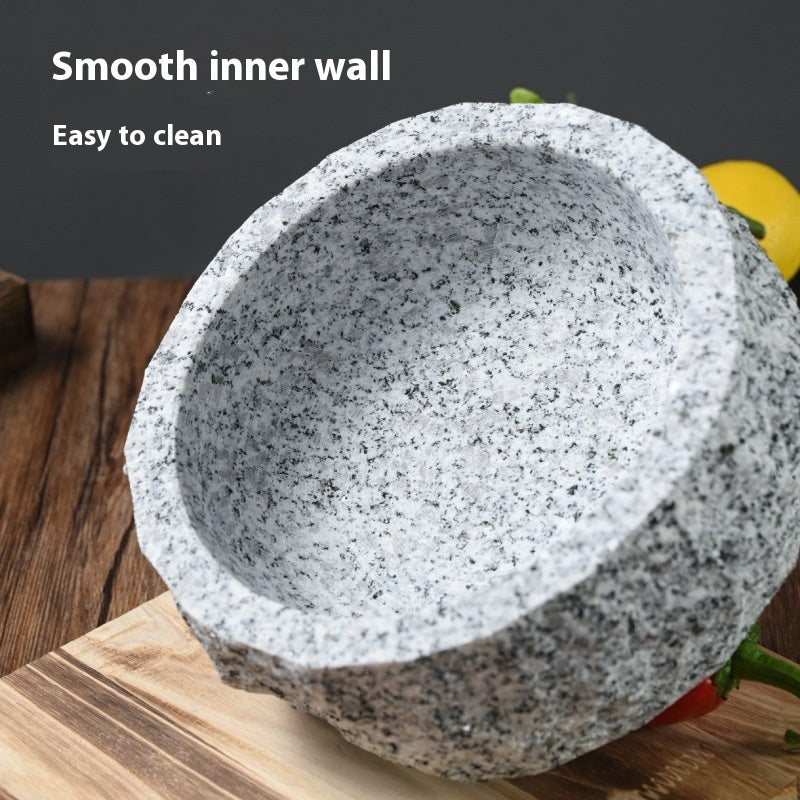 Natural Noodle Stone Pot Stone Bowl Tray