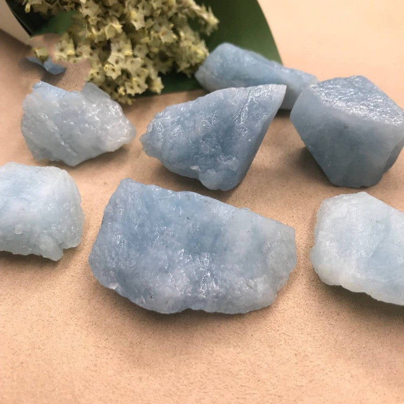 Natural Aquamarine Rough Stone Large Particle Ornaments