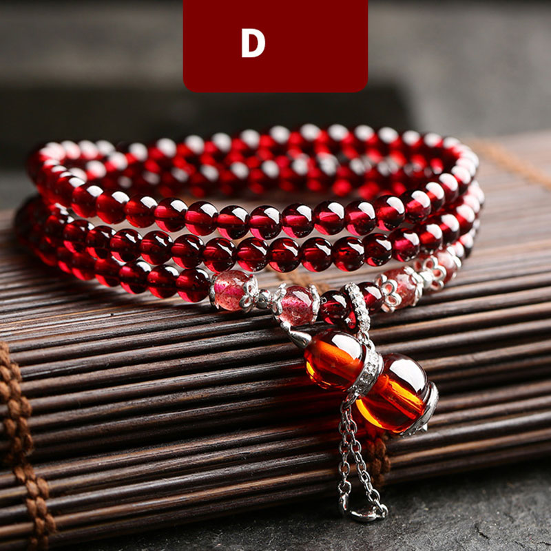 Wine red women's Garnet Bracelet