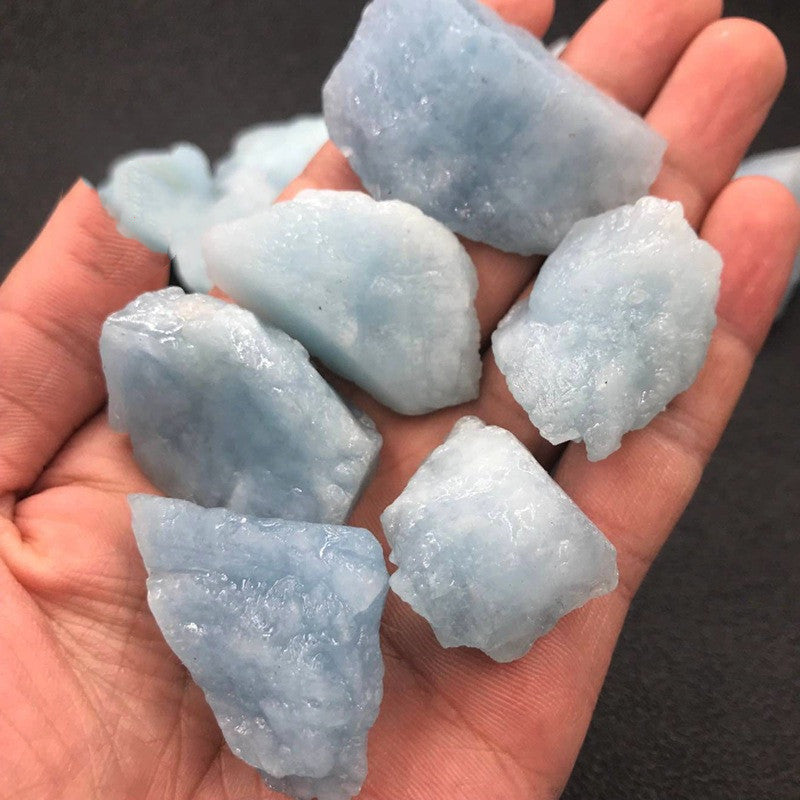 Natural Aquamarine Rough Stone Large Particle Ornaments