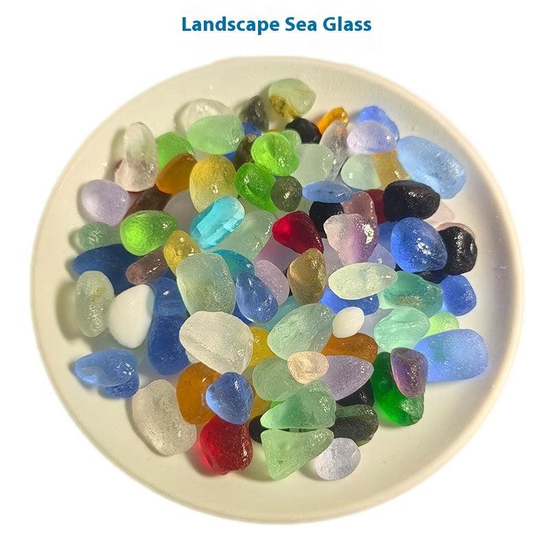 Frosted Glass Stone Fish Tank Decoration