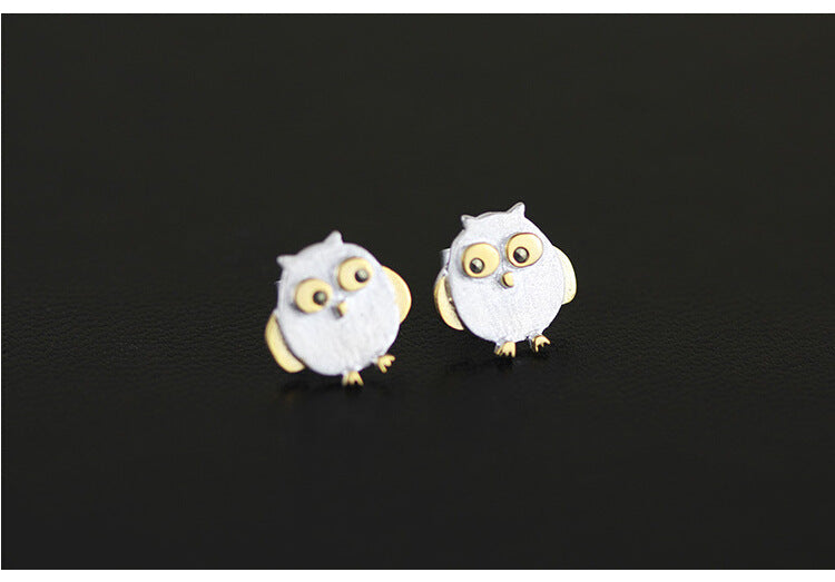 Owl Sterling Silver Earrings