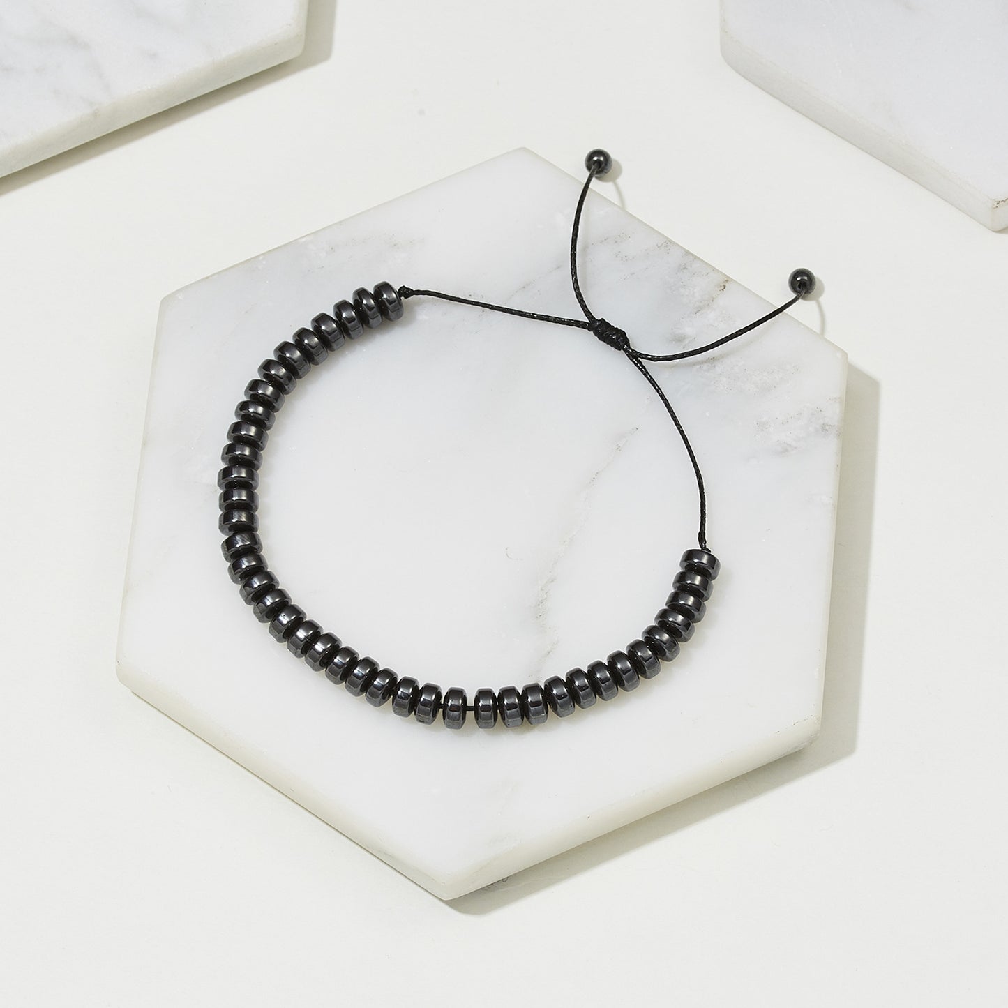 Hematite Hand-woven Adjustable Bracelet