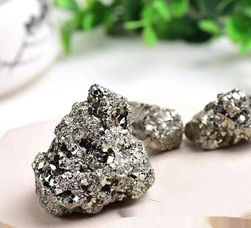 Natural Pyrite Raw Stone Ornament