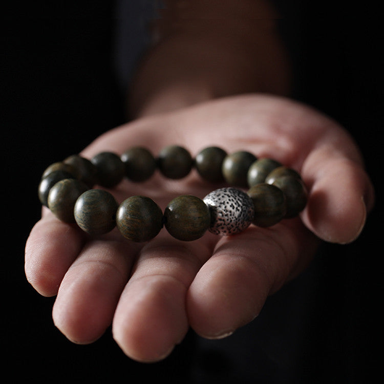 New Men's Buddha Beads Wooden Sandalwood Bracelet