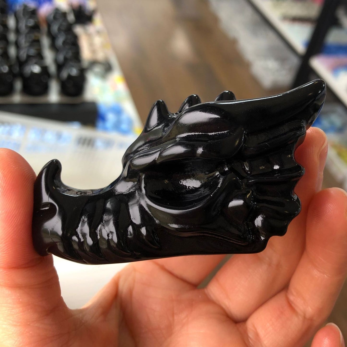Natural Obsidian Lovely Cartoon Ornaments