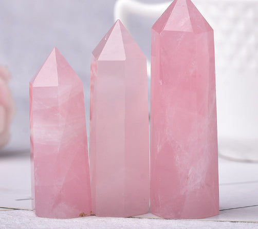 Donghai Natural Crystal Hexagonal Single Pointed Column Various Materials Crystal Column
