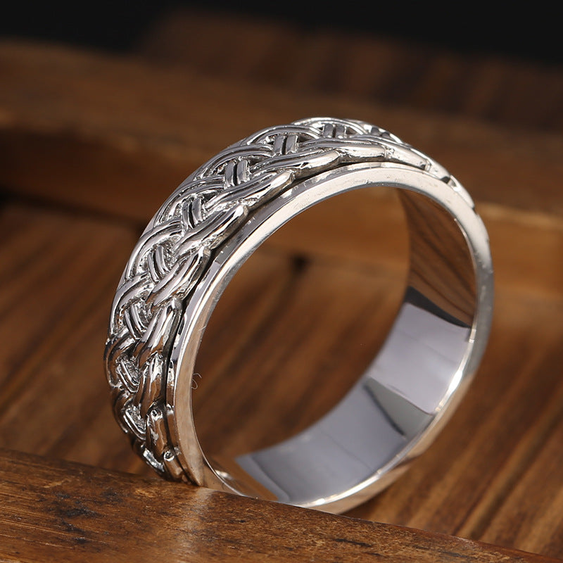 Men's Sterling Silver Rotary Ring