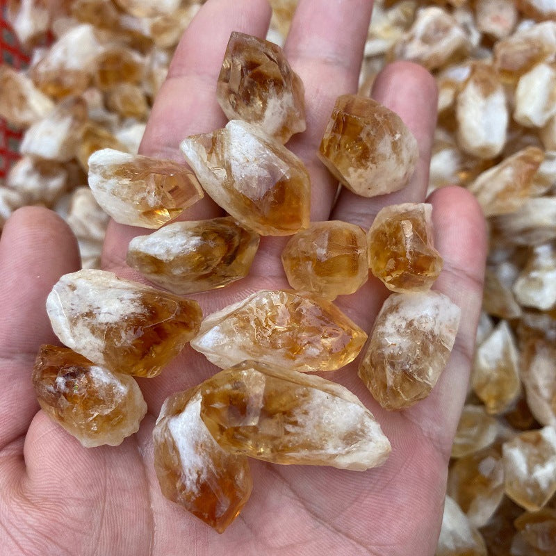 Random Rough Natural Citrine Point Quartz Crystal