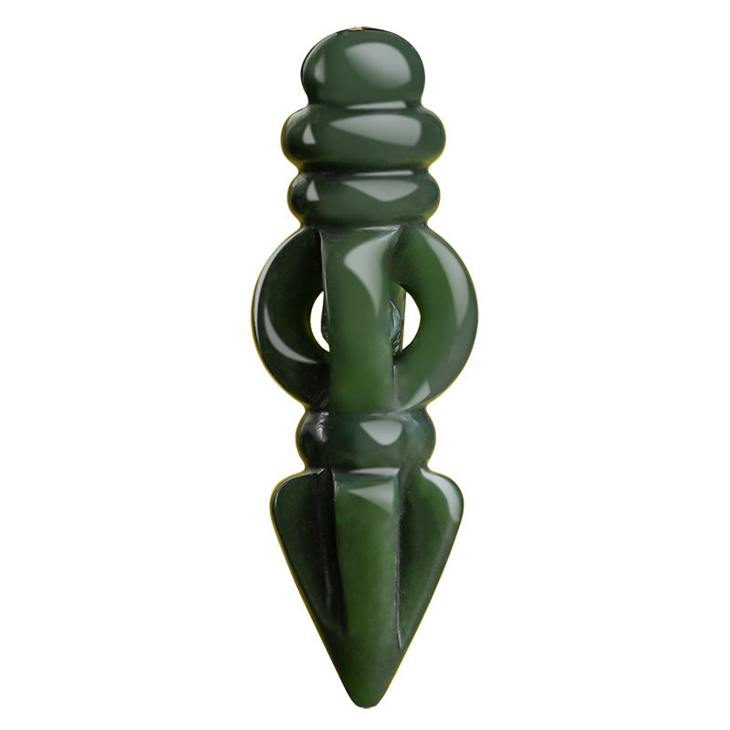 Men's Fashion Natural Hetian Jade Pendant Necklace