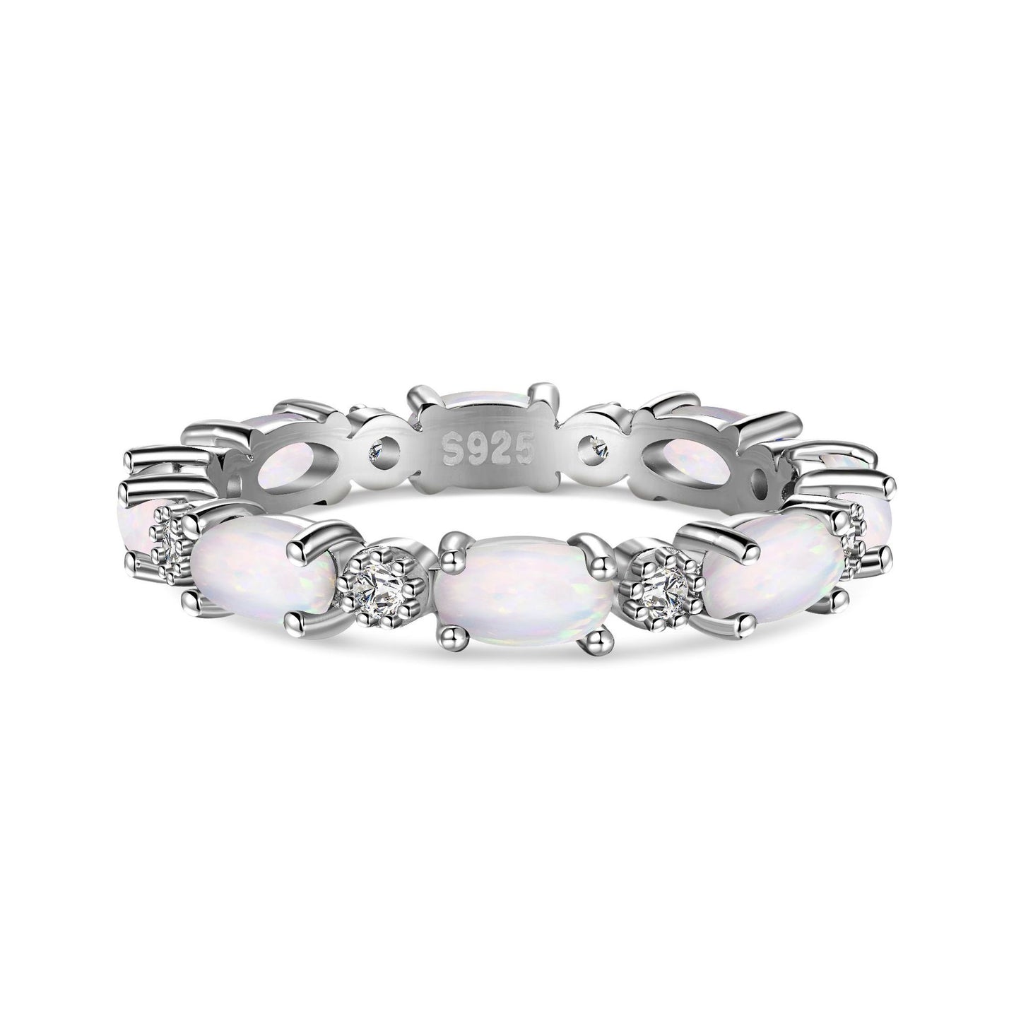 S925 Sterling Silver Opal Ring For Women